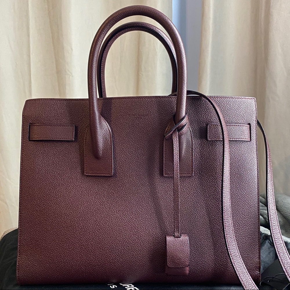 YSL Sac De Jour Small in Amaranto